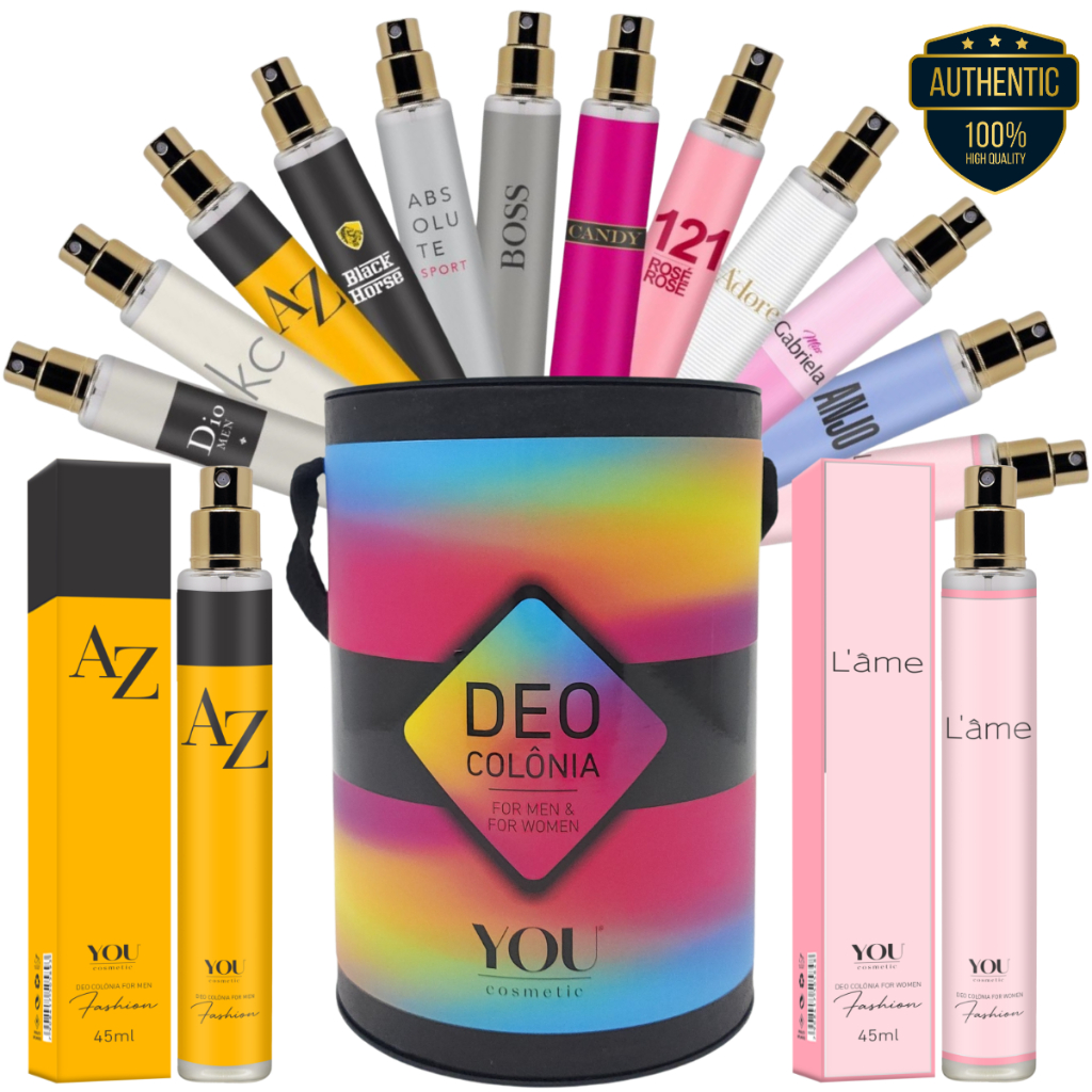 Kit 12 Perfumes You Importados 45ML - Com Amostras