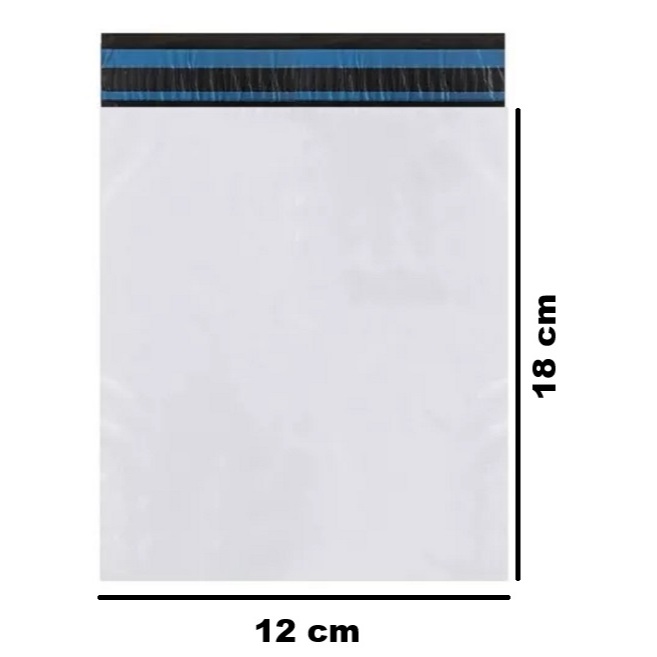 Envelope Plástico Segurança Branco Tipo Sedex 12x18 1000 Und