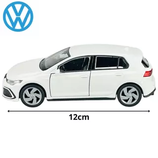 Miniatura Carrinho de Coleção Volkswagen Golf GTI 8 de Ferro Ano 2019 Welly Escala 1/34