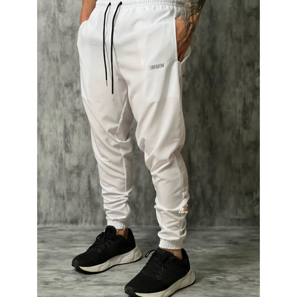 Calça Jogger RUN Elastic Sport Academia Corrida Treino Unissex Conforto e Flexibilidade Masculina
