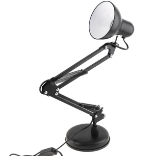 Luminária Abajur De Mesa Articulada Base e Garra 2 Em 1 Luminária Fixar