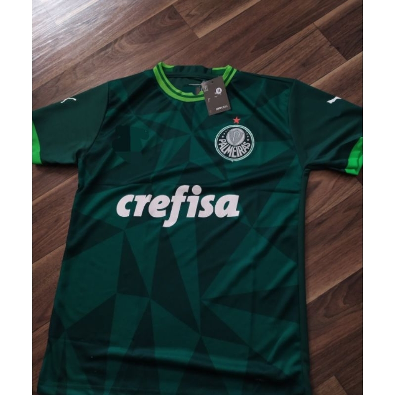 Camiseta de Time Brasileiro Palmeiras Confort Premium Masculino com Patrocínio