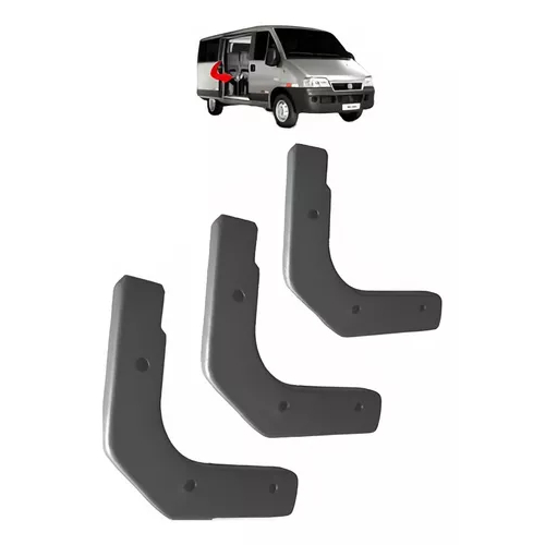 Kit (3) Moldura Lateral Banco 3 Lugares Ducato Jumper Boxer.