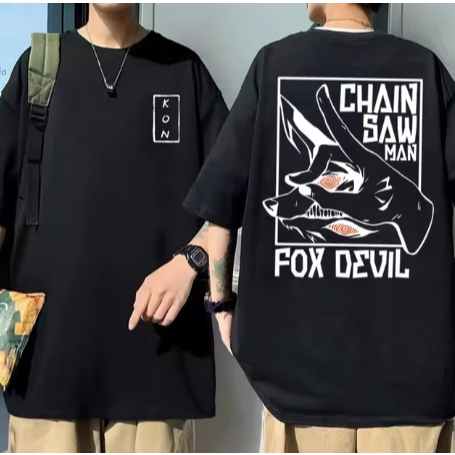 Camiseta Anime Chainsaw Man Kon Fox Devil Camisa | Shopee Brasil Camiseta Anime Chainsaw Man Kon Fox Devil Camisa | Shopee Brasil