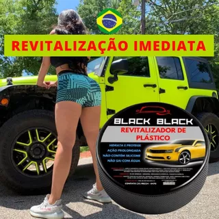 Revitalizador de Plástico Automotivo Black Black Cera Moto e Carro ParaChoque - Original
