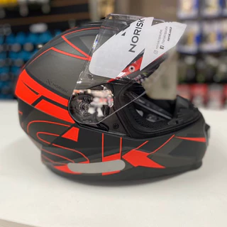 Capacete Norisk Razon Axial Matte Black/Red