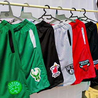 Bermuda Calção Esportivo masculino Basquete NBA peça bordado clubes variados