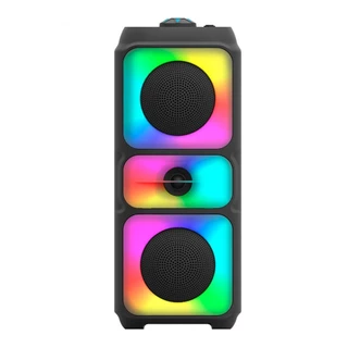 Caixa de Som Altomex AL-3829 Bluetooth Portátil com LED RGB, USB, FM e TWS