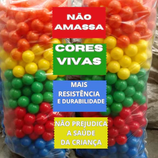 kit com 100 bolinhas para piscina de bolinhas, Saco de bolinhas coloridas com 100, 50 ou 25 unidades
