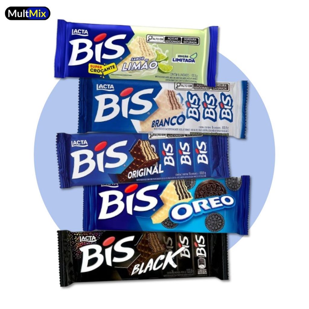 Chocolate Bis Lacta Diversos Sabores - 100g