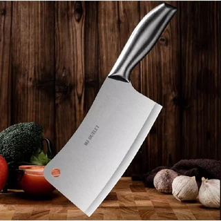 Faca Cutelo Machadinha inox 7 polegadas profissional acougueiro medida 27cm×6,5cm