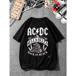 Camiseta Banda De Rock AC-DC Moto Unissex Exclusiva Premium - Envio Imediato - Galaxy Shoppp
