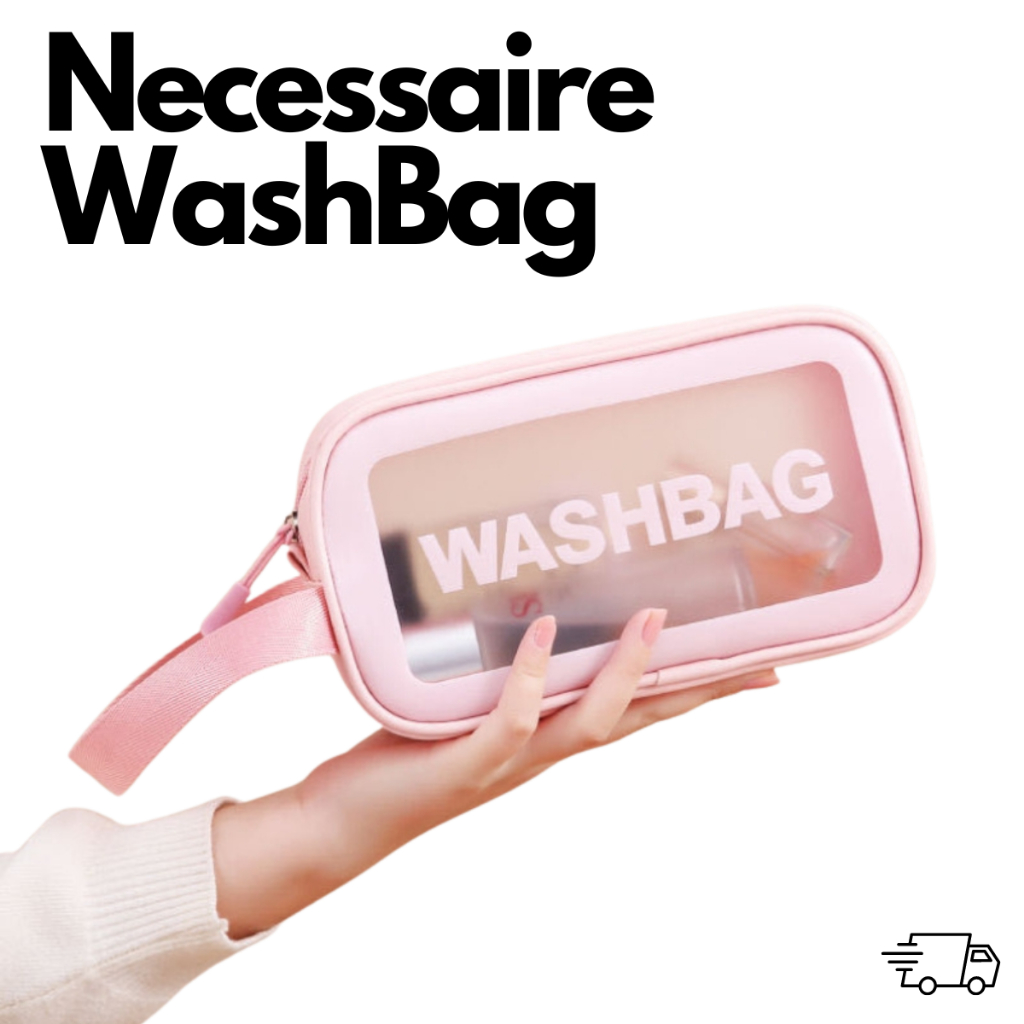 Necessaire Washbag Transparente Impermeável