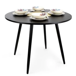 Mesa Redonda 90cm em Madeira Para Sala e Cozinha Gourmet