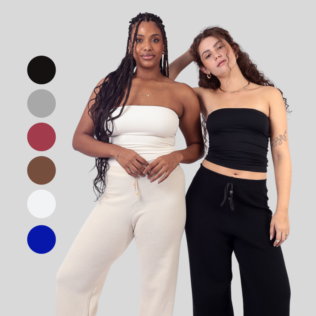 Tube Top Super Cropped T-Shirt Set_BDHL4414