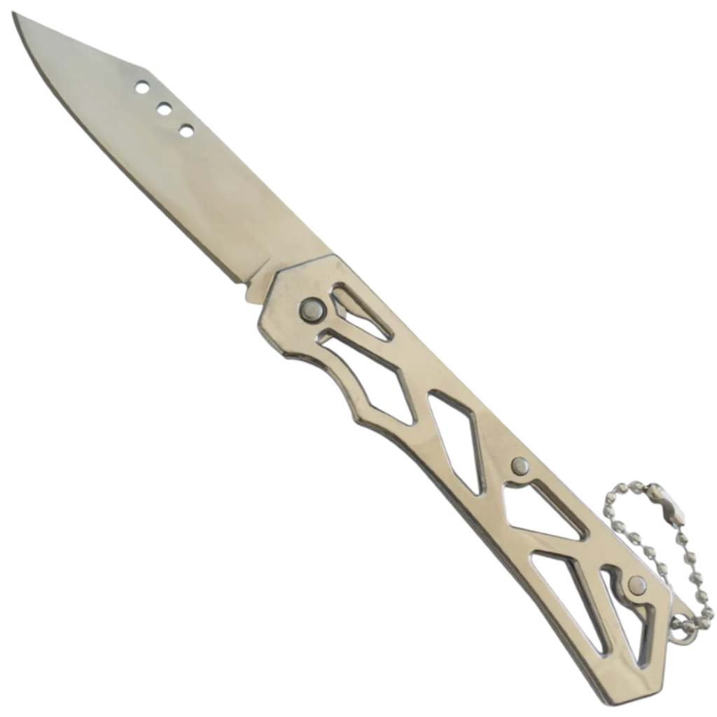 Mini Canivete em Aço Inox Chaveiro Presente 16cm | Shopee Brasil