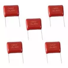kit 5 Capacitor Poliester 1uf 400v 105J 1mf Taramps Stesom