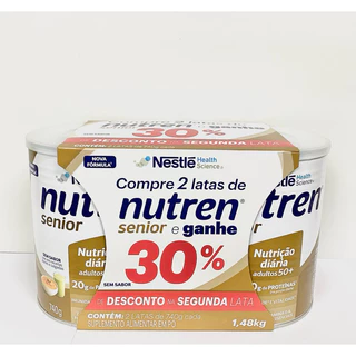 Nutren Sênior Sem Sabor Kit 2 Latas - 740g cada