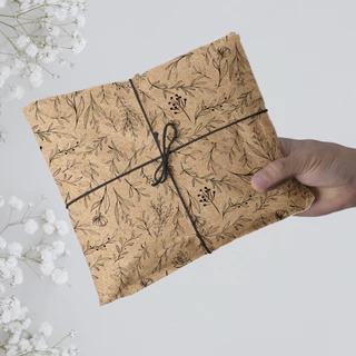 Papel Seda Estampado Ternura Kraft 50 Unidades