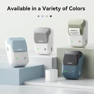 NIIMBOT B1 Label Maker Com Identificação Automática , Impressora De Etiquetas Portáteis Bluetooth De 2 Polegadas Fácil De Usar