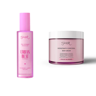 Kit Urban Beat Creme Corporal e Perfume Mist Body Splash Skelt