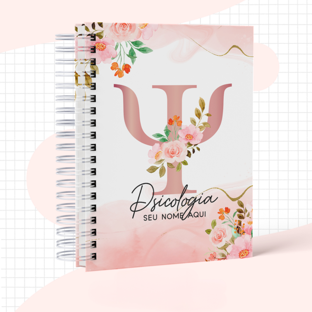 Caderno Psicologia Personalizado Com Nome - Floral | Shopee Brasil