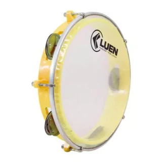 Pandeiro 08 Profissional Abs Amarela Luen Pele Cristal Cor Amarelo em Oferta na Shopee