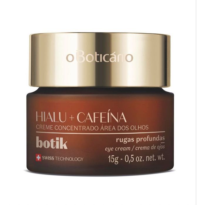 Botik Creme Concentrado para Área dos Olhos Ácido Hialurônico e Cafeína ...