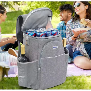 Mochila Térmica Bag Freezer Cooler Gelo Bolsa Bebidas Anti Vazamento Praia Camping Premium - 20 litros
