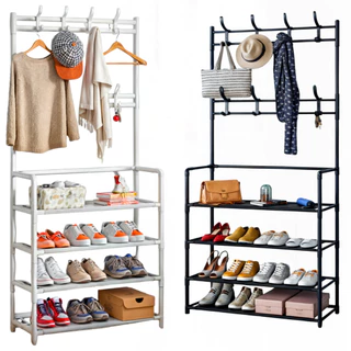 Sapateira Arara Cabideiro Roupas Organizador Sapatos Ganchos Organizadora Rack Porta Hall Closet