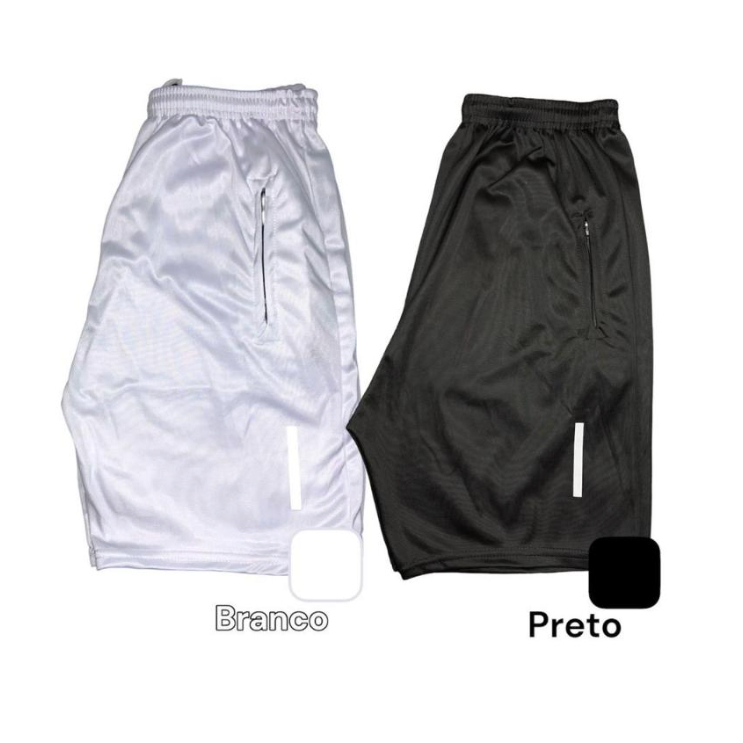 Kit 2 Shorts Bermuda Dry Fit Esportiva Treino Com Ziper no Bolso ! revenda