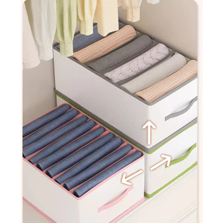 Kit 1/2/3 Organizador De Guarda-Roupa Dobrável Para Roupas E Calças Grande Dura Alto Qualidade