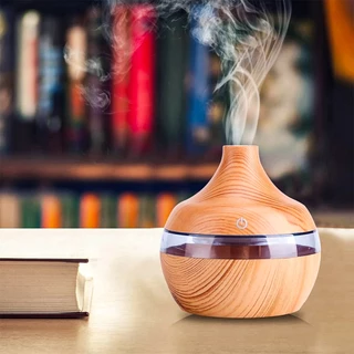 Mini Umidificador De Ar Difusor De Aromas E Aromatizador De Ambiente Eletrico Portátil Usb Led grande capacidade 300ml