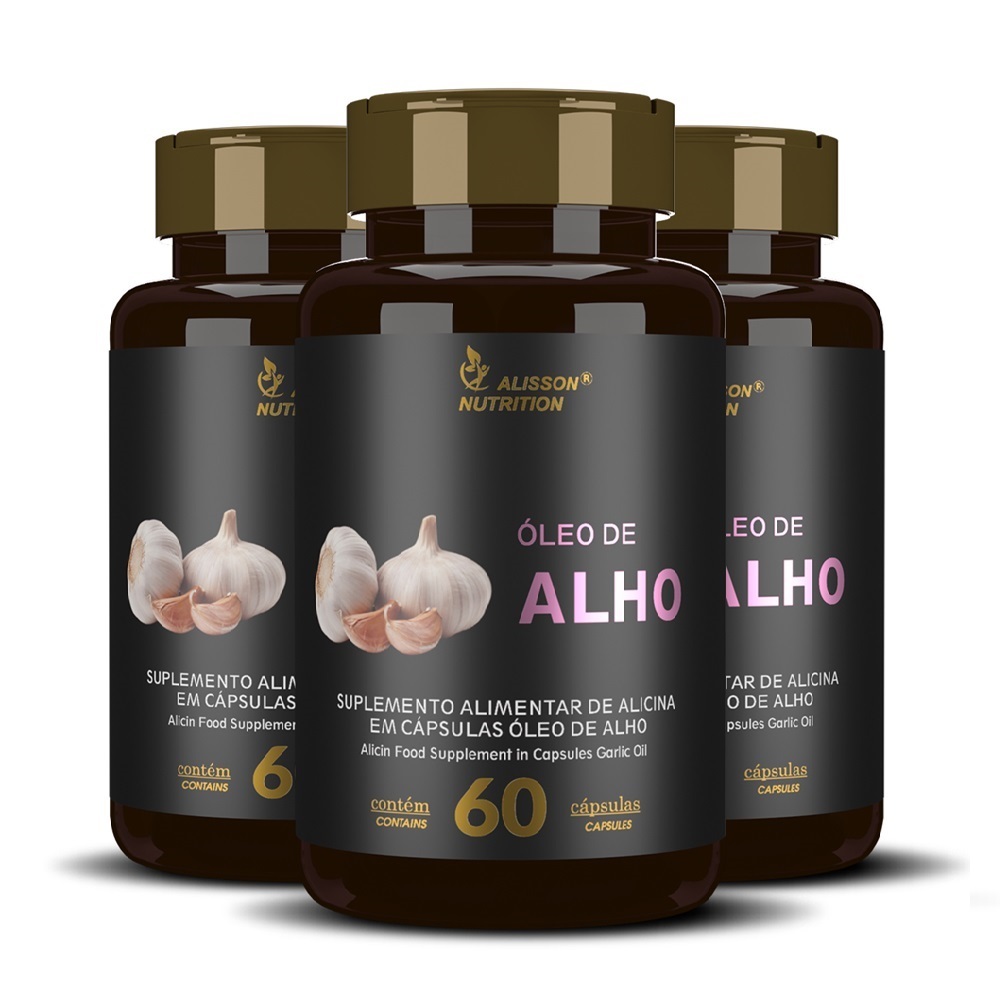 Óleo De Alho 180 Cápsulas Líquidas Softgels Alisson Nutrition | Shopee ...