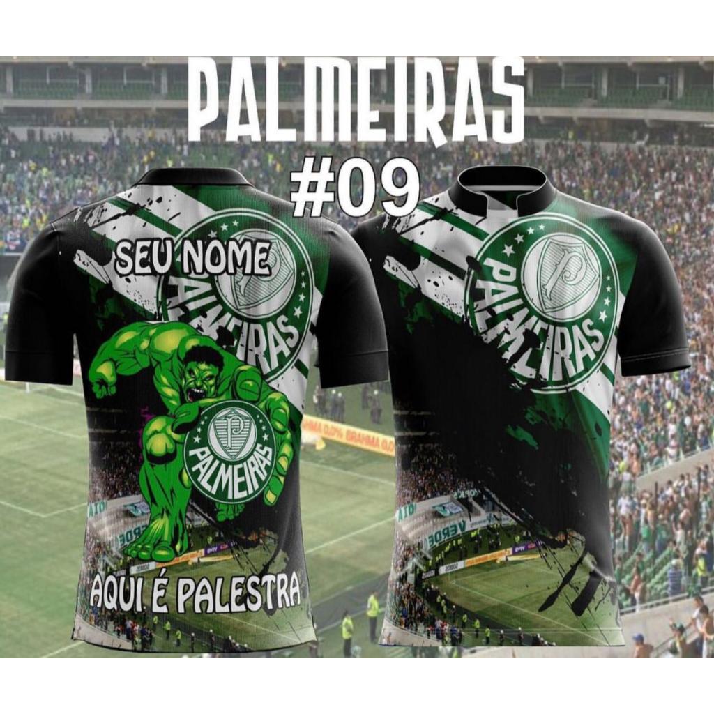 Camiseta camisa de time Palmeiras mundial Personalizada Unissex com ...