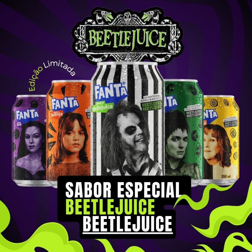 Fanta Lata BeetleJuice Edição Limitada - Warner Bros | Shopee Brasil