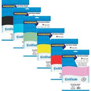 Papel Offset Diplomata Opaline A4 180g 50 folhas Liso Premuim Colorido