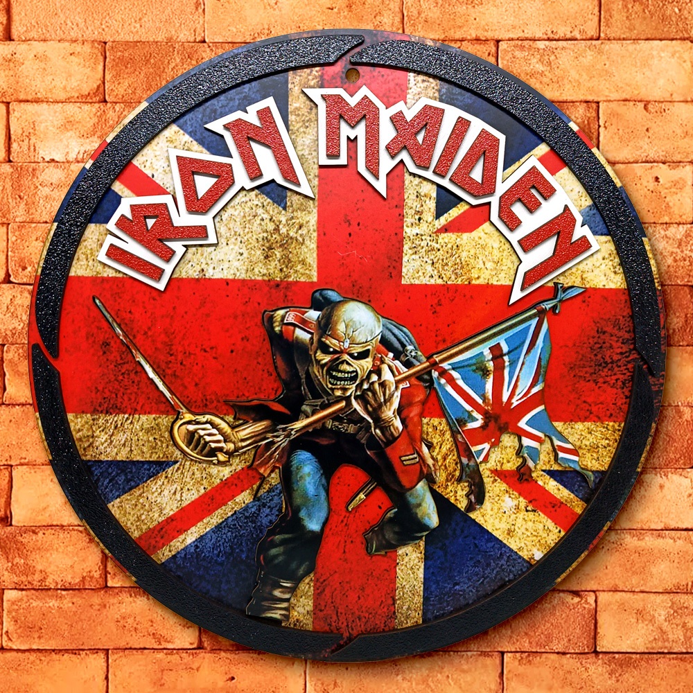 Placa Decorativa Banda Heavy Metal Rock 3D Relevo MDF Cantinho Churrasco Decoração Restaurante Bar