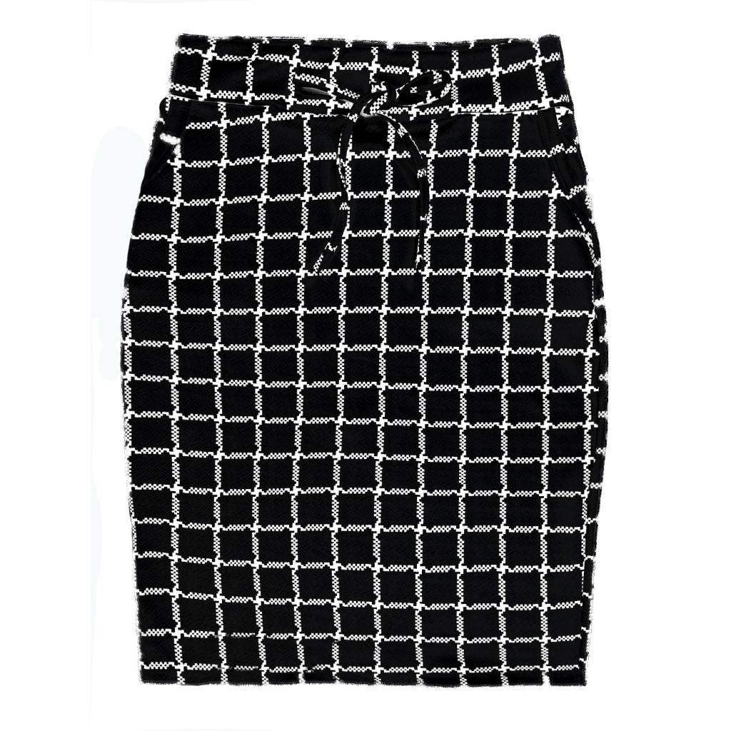 Saia Lápis Moda Evangélica Cristã Feminino Estampado