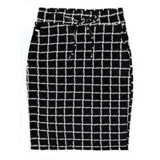 Saia Lápis Moda Evangélica Cristã Feminino Estampado