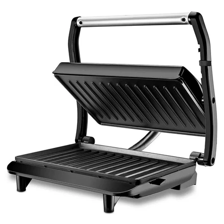 Sanduicheira Elétrica Chapa e Grill Antiaderente Master Press 1000W PG 01 Prata Mondial 220V