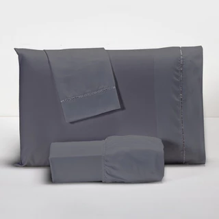 Jogo de Lençol Com 02 e 03 Peças 400 Fios Com Ponto Palito Na Fronha em Oferta na Shopee