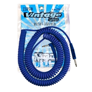 CABO DE INSTRUMENTO ESPIRAL MONO P10 MACHO X P10 MACHO CACHIMBO 9,15M AZUL ESP30LAZE VINTAGE SERIES