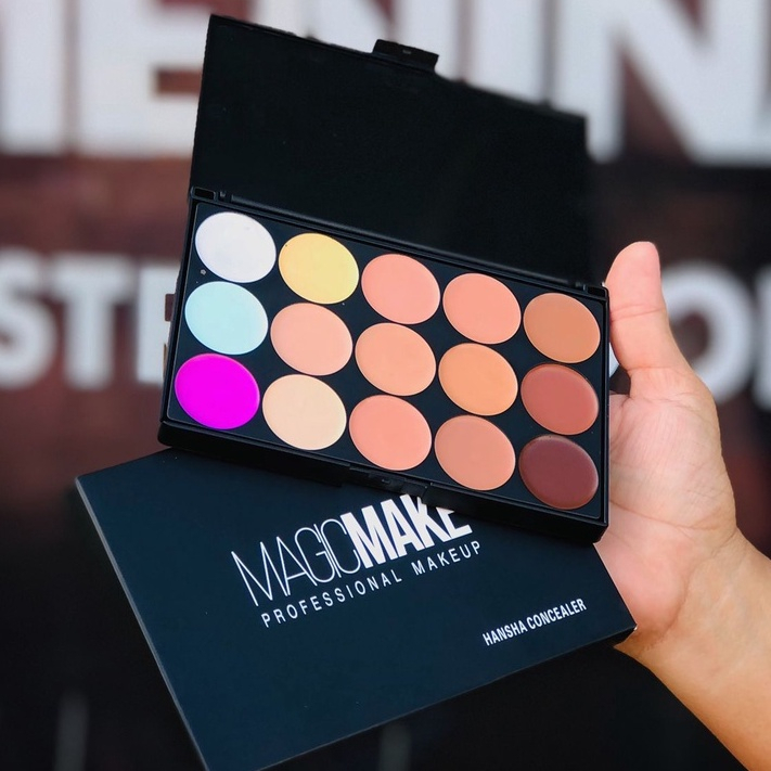 Paleta De Base Corretivo 15 Cores Maquiagem Profissional Magic Make ...