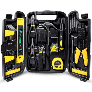 Kit Jogo De Ferramentas Maleta Completa 126 Peças Multifuncional Reparo Emergencial Serviços Gerais