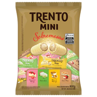 Chocolates Trento Wafers Mini Sobremesas 800g Peccin
