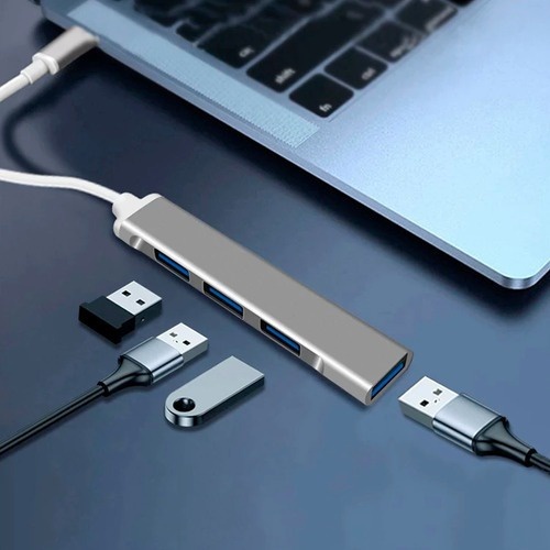 Hub Usb Type-c 4 EM 1 Portas Usb 3.0 -ENVIO IMEDIATO