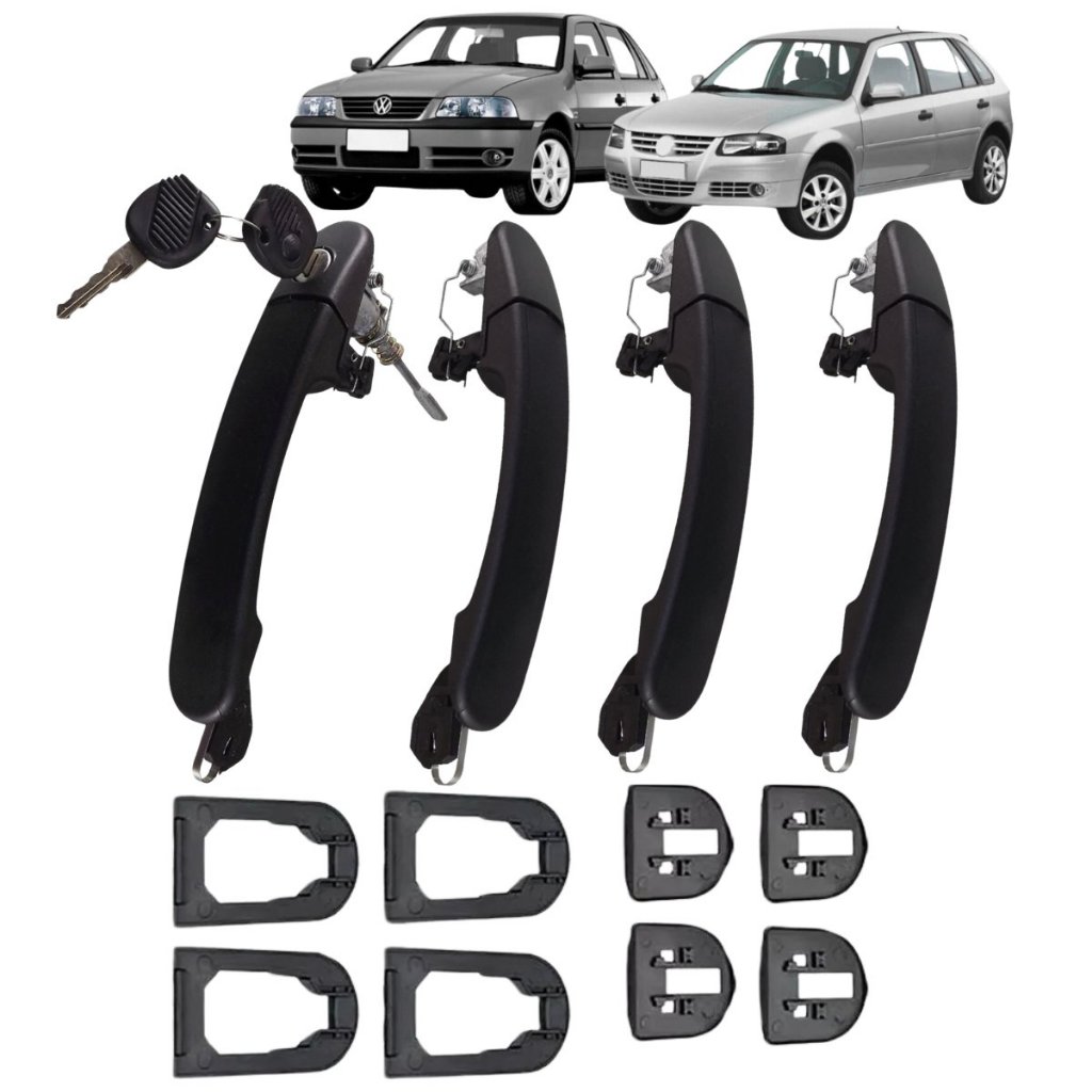 Kit Maçaneta Externa Porta Gol G3 G4 4 Portas 1999 Até 2014 | Shopee Brasil