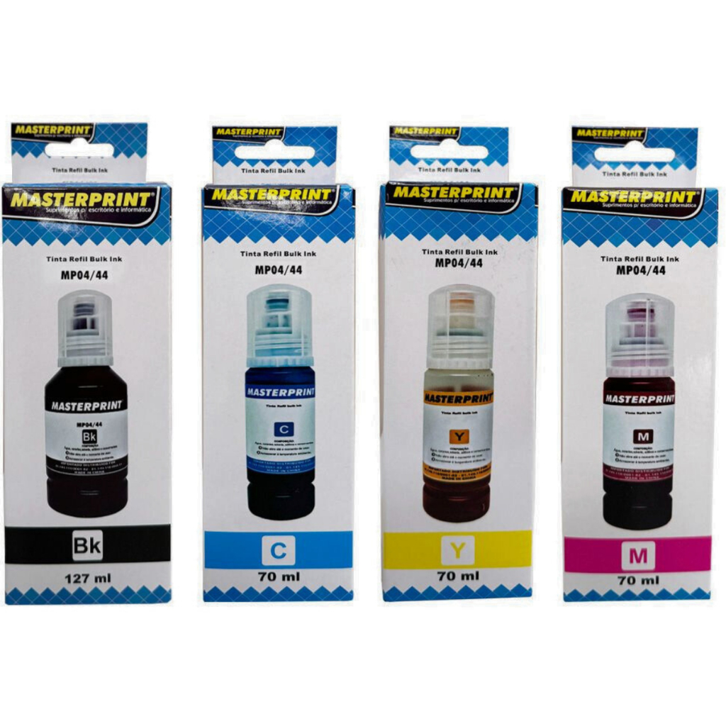 Tinta Para Impressoras Epson L3110 L3150 L3210 L3250 T544 Bk C Y M Produto Compativel Shopee 7042