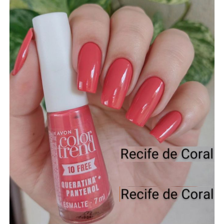 Esmalte Avon Color Trend Recife de Coral 7ml | Shopee Brasil